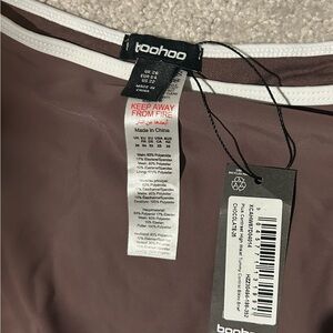 Boohoo Chocolate Brown Blouse